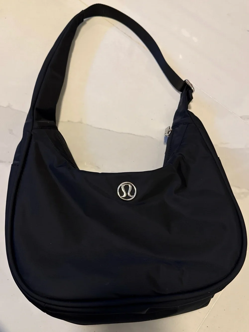 lululemon athletica Black Hobo Shoulder Bag with Logo